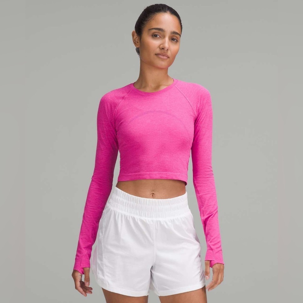 Lululemon Swiftly Tech Cropped Long-Sleeve Shirt 2.0
Pow Pink / Pow Pink size 10